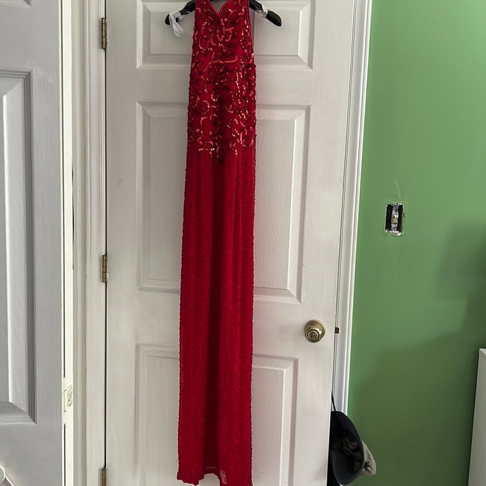 Halter neck prom dress